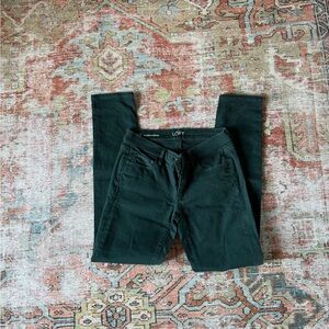 LOFT modern skinny jean, dark green Size 2